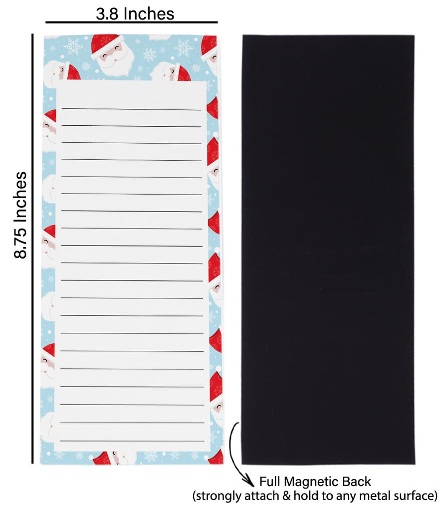 Inkdotpot Zestaw 3 magnetycznych notesów do lodówki z listą rzeczy do zrobienia - Magnetyczne karteczki memo na lodówkę-  (50 arkuszy