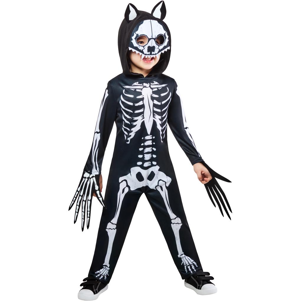 Bristol Novelty Childrens/Kids Skeleton Werewolf Costume