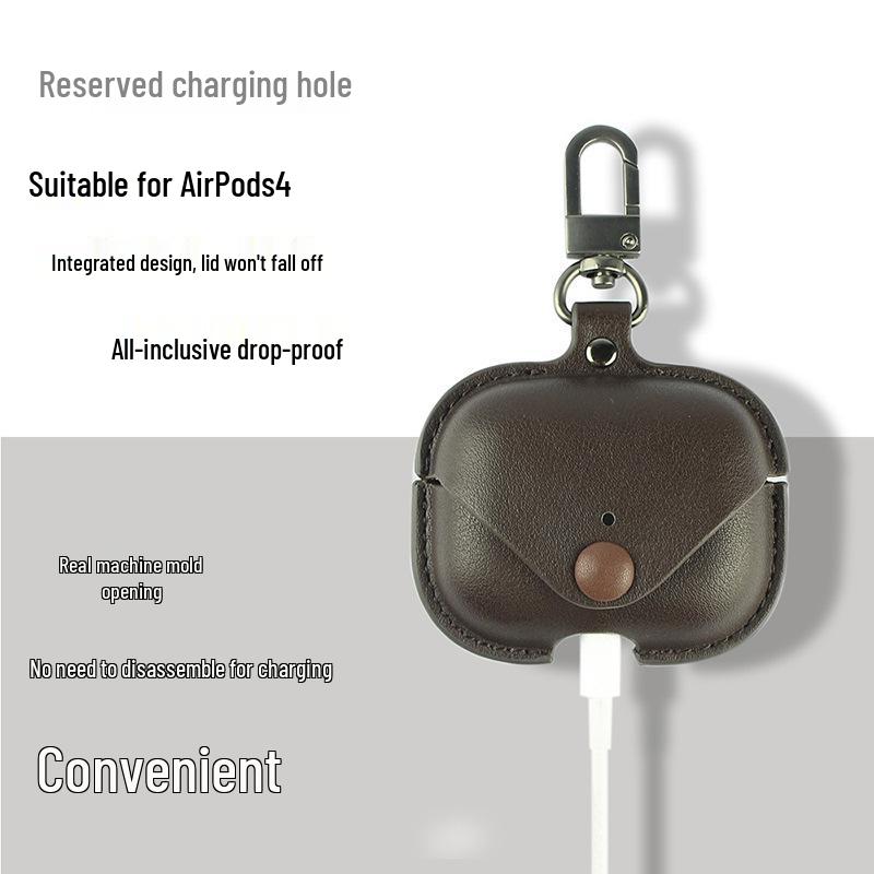 2024 Apple AirPods 4 PU Leather Protective Case for AirPods 3
