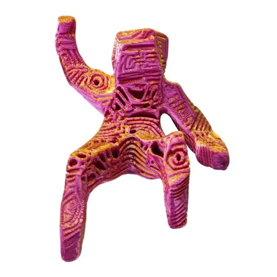 

3D Printed Desktop Figurine Small Rock Figure Ornament Collectible Decoration for Desktop Bookshelf Gifts for Science Lovers Fans красный