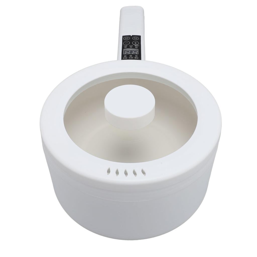 Elektrischer Kochtopf mit Dampftopf, 600 W, 1,8 l, langer Griff, tragbarer Multifunktions-Nudelkocher