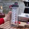 Kunststoff-Fitness-Wasserflasche mit hoher Kapazität und Griff - Hitzebeständig, für Männer und Frauen