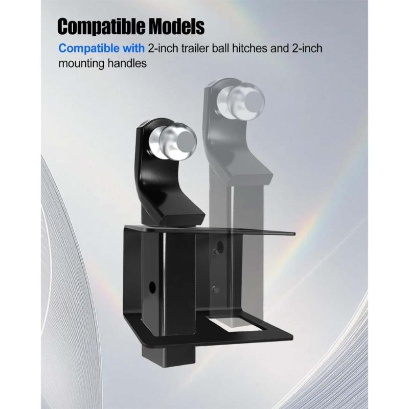 Steel Trailer Hitch Organizers Bracket For Truck Bed Supports 300 LBS Capacity Easy Mounting And Anti Rust Coating