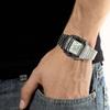 Casio YOUTH serie-metal lille firkant, retro gade lille sølvklump, vandtæt forretning, kvarts urværk, rustfrit stålrem, DB-360-1A