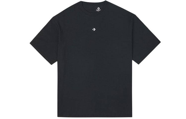 Converse T Shirts Unisex Black Crew Neck Moderate Straight Fit 10020975-A02