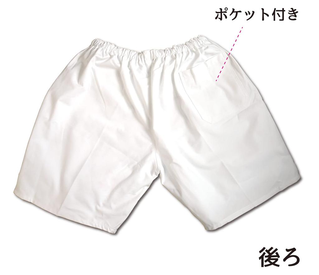 Festival Thick Elastic With Cotton Danjiri [BBLUE HANDS] Pants, Trousers, Shorts, Fabric, White, Adults, Waist, Drawstring, 100% (5L)