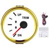 Balance Gauge Meter Boat Trim Balance Gauge Meter IP67 Waterproof with Red Backlight 52mm Ship Yacht Marine Yacht Trim Gauge