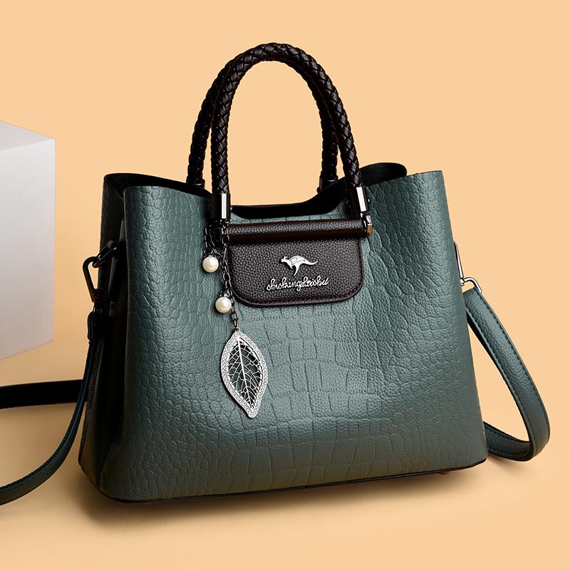 Soft Leather Luxury Handbags Women Bags Designer 3 Layers Shoulder Crossbody Sac Ladies Large Capacity Shopping Messenger Tote