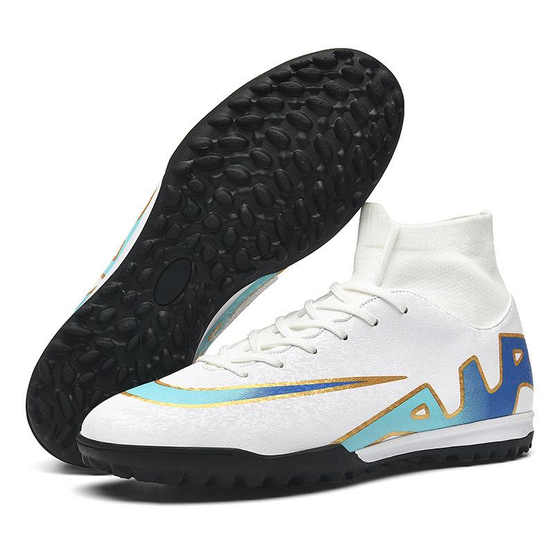 2025 new high-top football shoes AG long nails TF broken nails youth men's and women's shoes training competition sports shoes