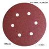 7" 180mm Sanding Disc Abrasive Sandpaper Round Sand Paper 6-Holes Hook & Loop for Orbital Sander Tools Accessories 2pcs