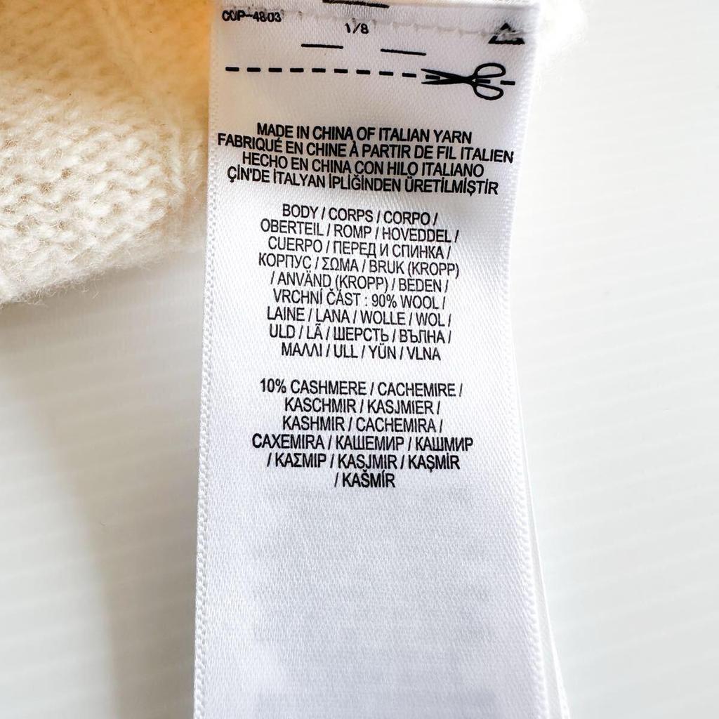 Usato  [Cashmere] POLO RALPH LAUREN Maglia a trecce Bianca S Lana Cashmere