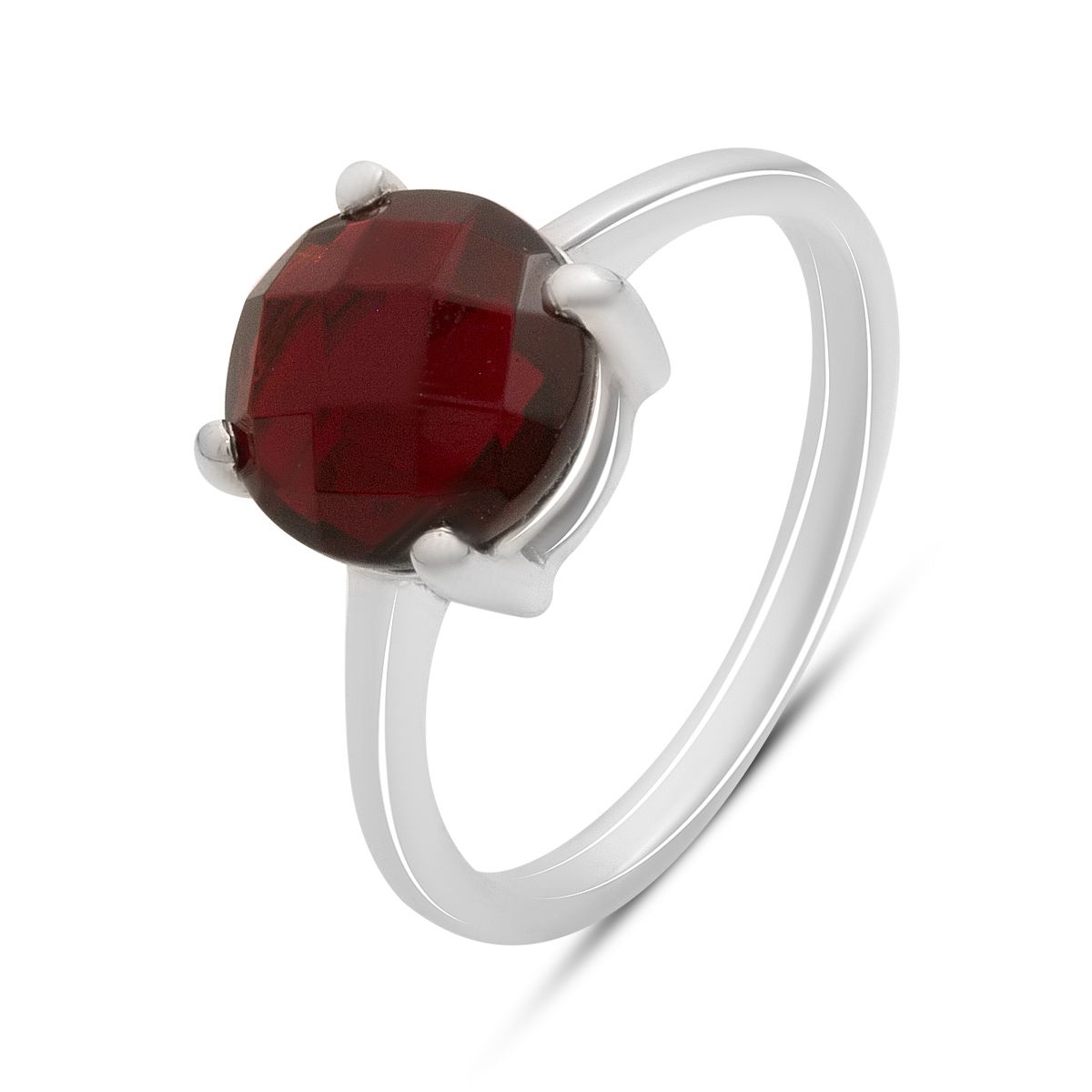 

Silver ring with artificial garnet nano 2.343ct, product weight 2.4 g (60002391) 18