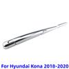 4Pcs/Set ABS Chrome Rear Window Water Wiper Protection Cover for Hyundai Kona 2017 - 2026 Windshield Wash Wiper Trim