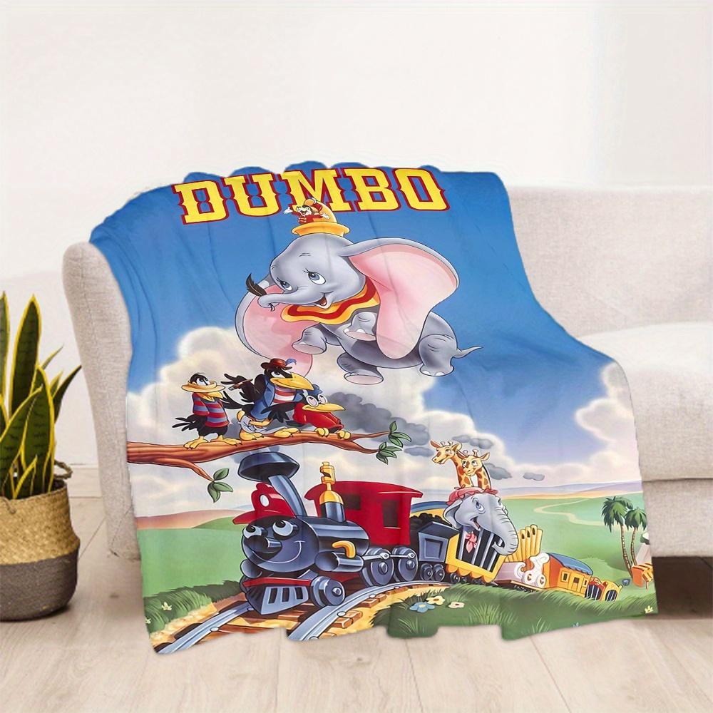 1pc, Disney Cute Dumbo Themed Blanket Seasonal Home Decorative Throw Blanket, Living Room, Travel, Camping, Car Blankets