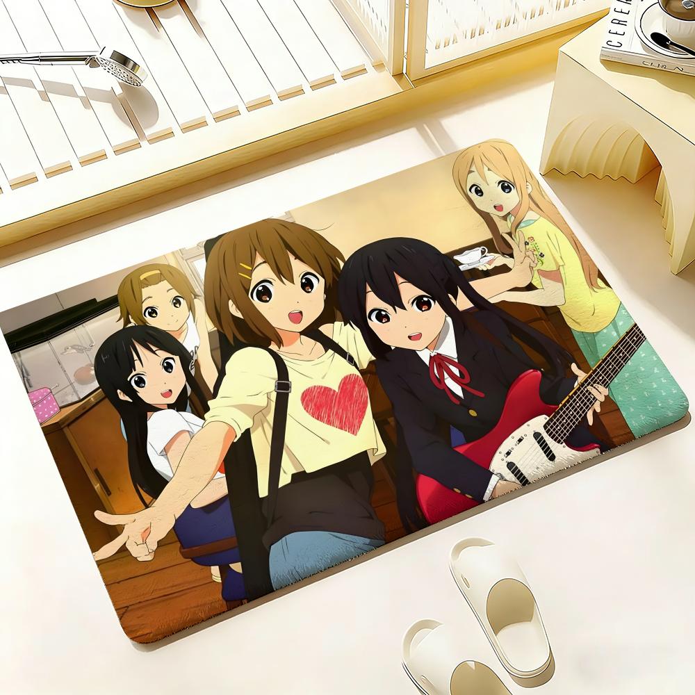Anime K-K-On Floor Mat Bedroom Living Room Flannel Door Mat Non-Slip Home Decor