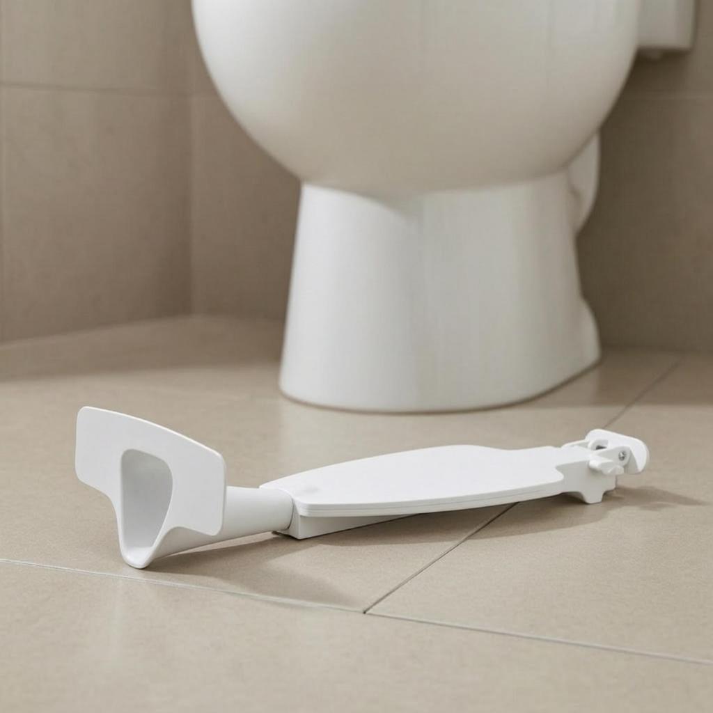 Foldable Toilet Urinal Attachment Adjustable Male Drill Restroom Accessory for