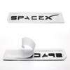 ABS 3D Space X Logo Badge Sticker For Tesla Model Y S 3 Model X Car Badge Fender Side Decal Emblem Trunk Auto Styling Accessorie