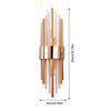 Clear Crystal LED Wall Lamp G9*2 Bulb Stainless Steel Wall Lights For Foyer Bedroom Aisle Dining Room 220V Gold Sconces