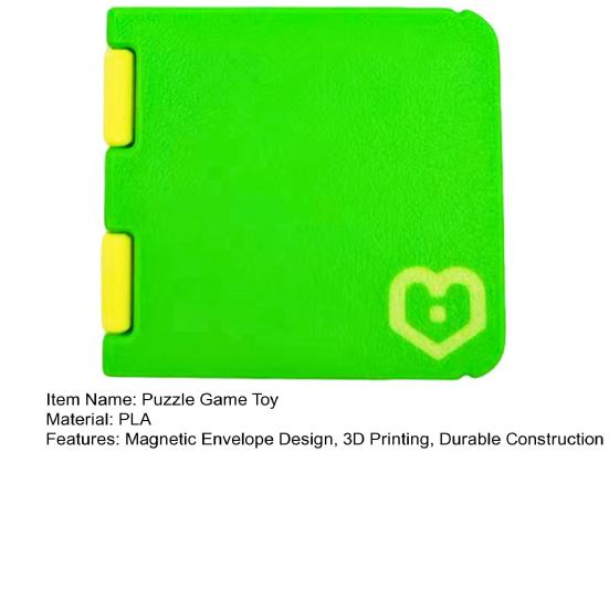 Magnetic Closure Portable Puzzle Game Toy Brain-Boosting Entertainment Magnetic Envelope Design Puzzle Box