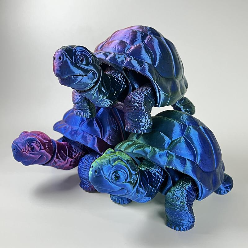 3d Printed Turtles Animal Toys Home Room Car Decorations Desktop Decorations And Free Movement Of Jointsmulti-Joint Movable