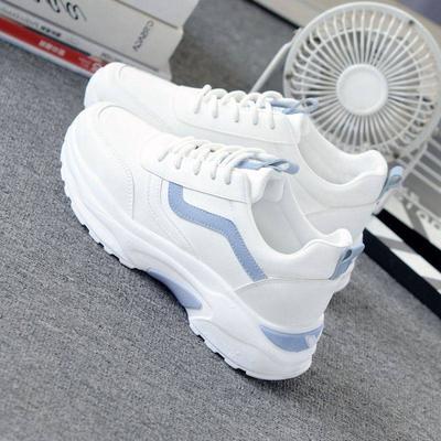 Papas Schuhe atmungsaktive Sommer Damenschuhe Studenten Lauf Mesh Sportschuhe Damen trendige dicksohlige weiße Schuhe