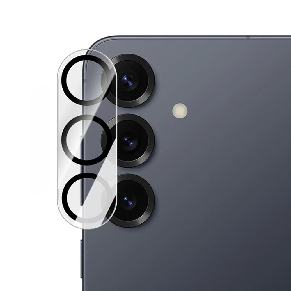

For Samsung Galaxy S24 Camera Lens Protector Black Ring Silk Printing Tempered Glass Acrylic Lens Film A