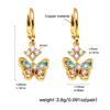 High-End Butterfly Bow Heart Gold-Plated Women's Earrings