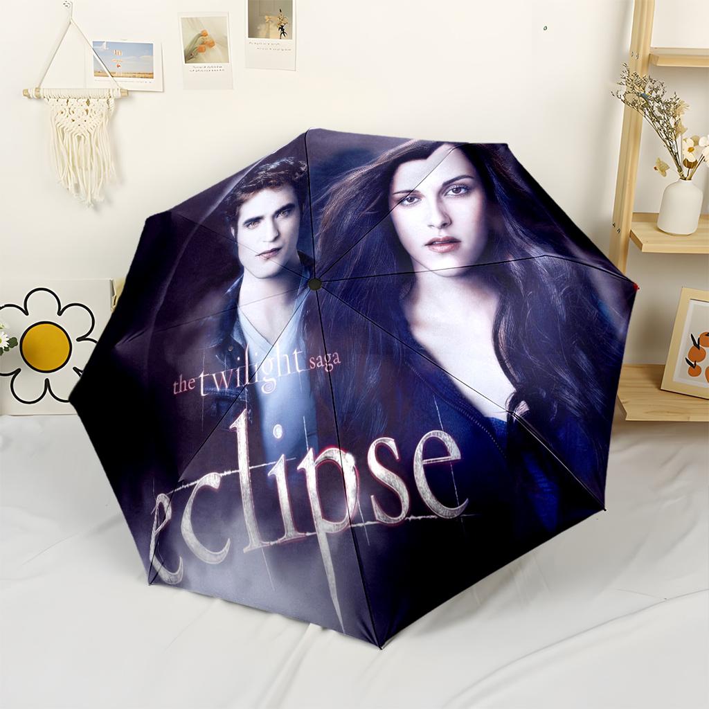 Vampire Diaries Compact Travel Automatic Umbrella Compact 8-Rib Design Foldable Design Travel Essential Fashion Lovers Stylish Gift for Women