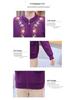 Plus Velvet Thick Knit Cardigan: Warm Outerwear for Middle-aged and Elderly Women