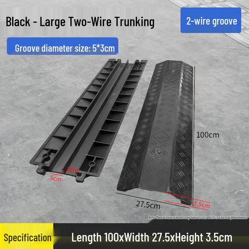 PVC Speed Bump: Indoor Cable Protection & Anti-Crushing Trough