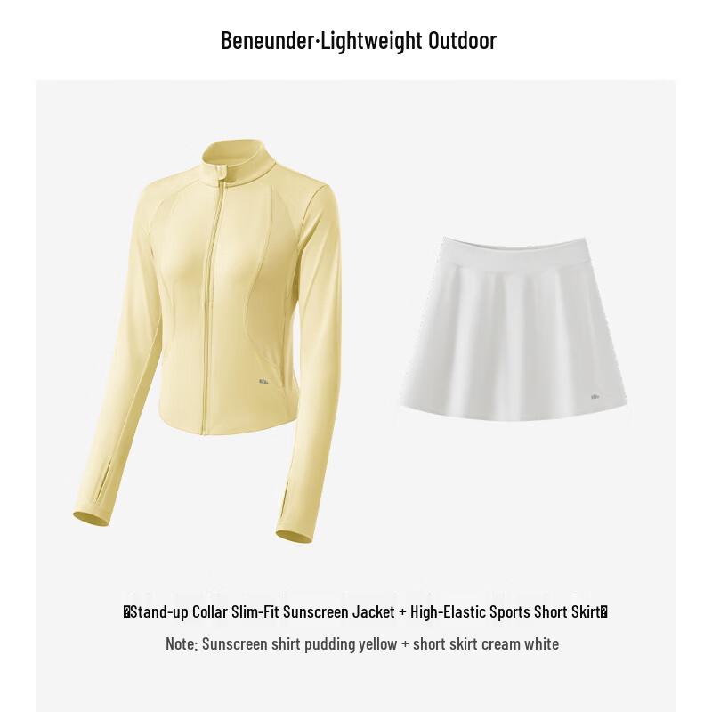 Beneunder Women s Double C Sun Protection Outfit with Skirt L