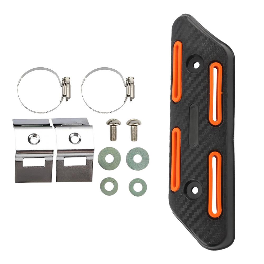 Motorcycle Heat Shield Muffler Pipe Heat Cover Protector Anti-Scalding and Heat Dissipation Exhaust Heat Insulation Cover