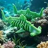 3D Printed Shark Figurine Flexible Fidget Animal Model Articulated Stress Relief Desk Toy