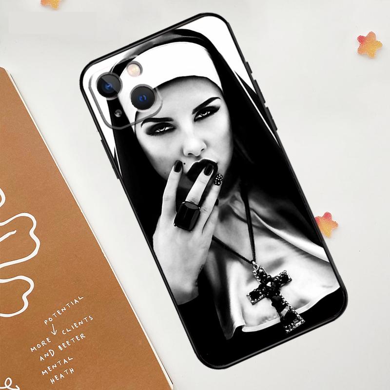 Jesus Nun Sister Case For Apple iPhone 16 15 14 13 11 12 Pro Max Mini XR 15 16 Plus 16e Protective Cover