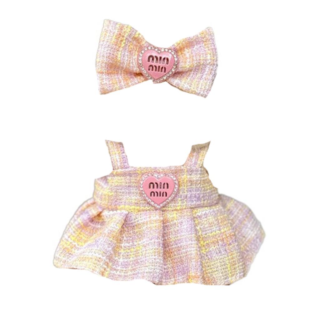 1 Set Dress Labubu Doll's Clothes Skirt Plush Dolls Clothes 17cm Labubu Clothes Set  for 17cm Labubu