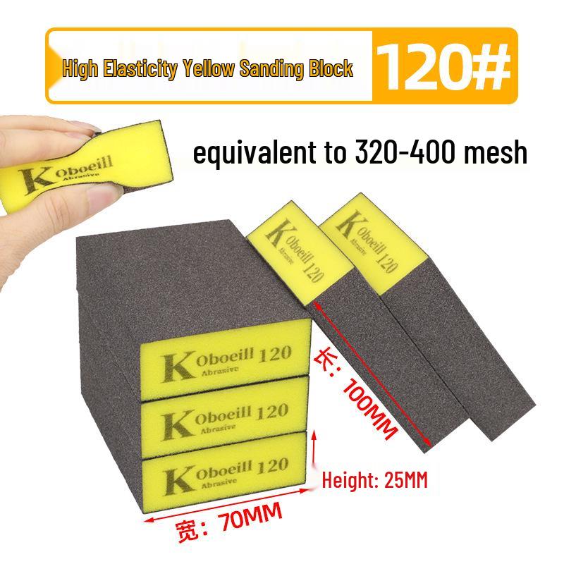 High-Density Sanding & Polishing Sponge for Wood, Metal & Walls