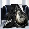 Guitar Print Blanket Soft Comfortable All Seasons Suitable Sofa Office Nap Travel Birthday Gift Christmas Present
