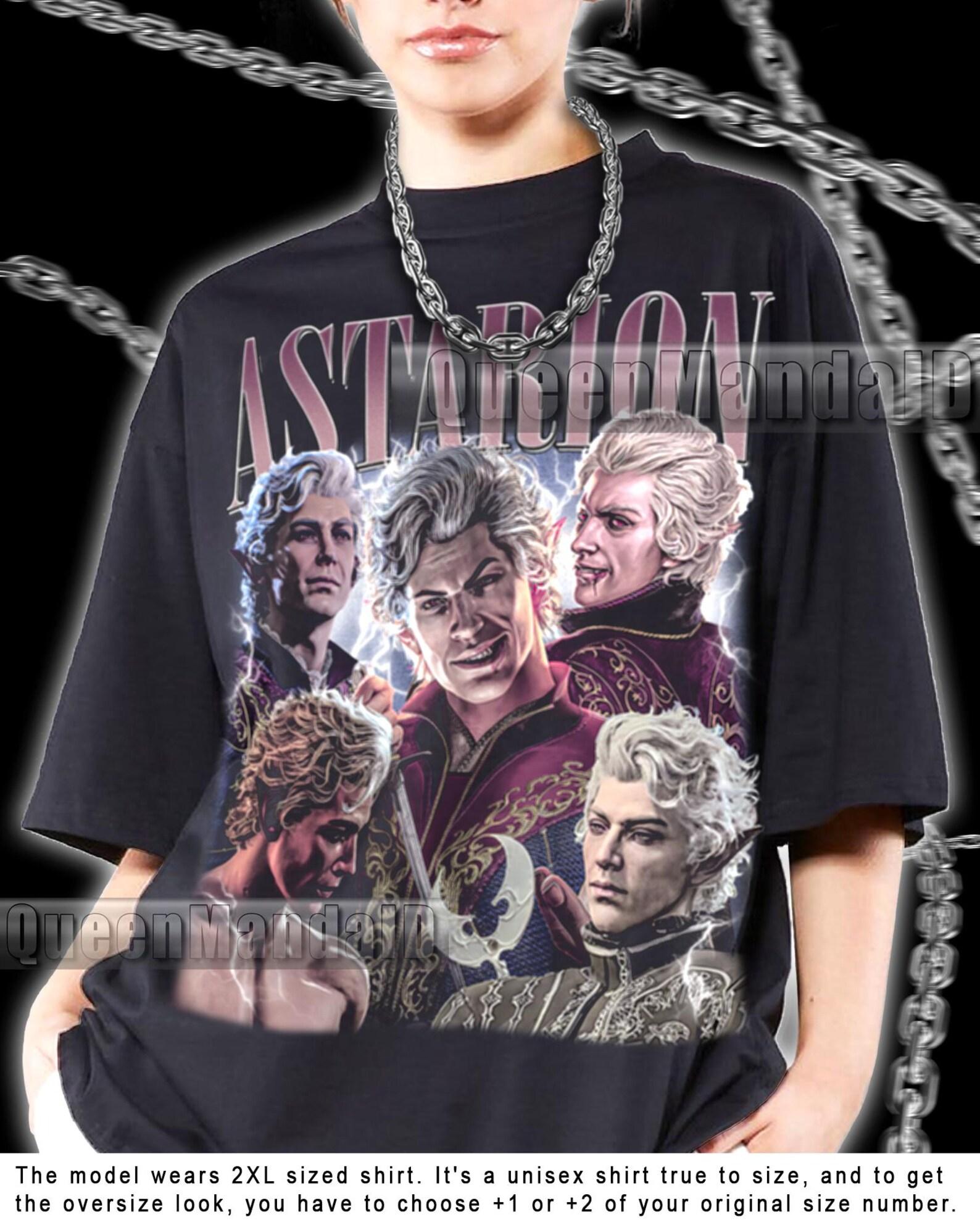 Astarion Baldur s Gate 3 Retro Fan Tee, 90s Movie Style SweaT-Shirt PK132 L