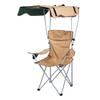Portable Camping Chair Beach Chair with Shade Folding Chair with Canopy for Fishing Hiking Outdoor Activities Khaki