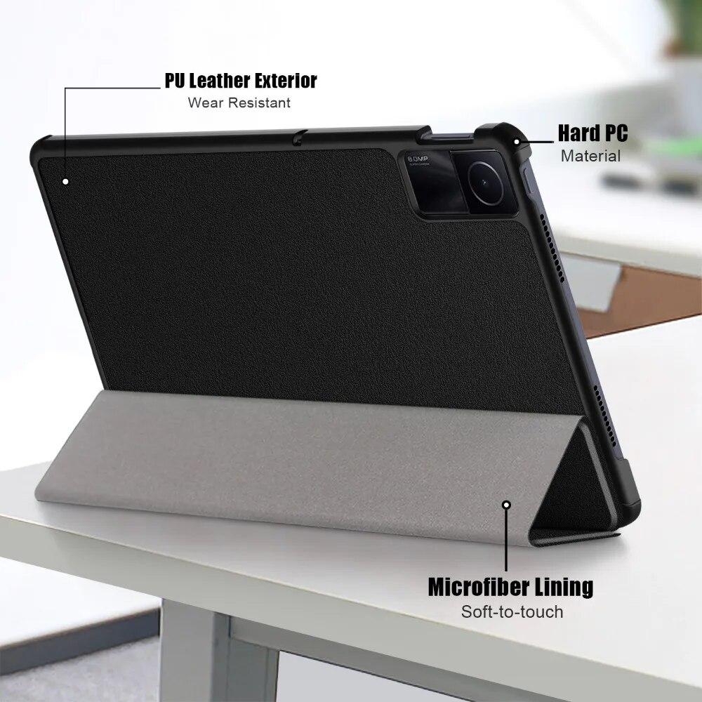Tablet Leather Case for Xiaomi Redmi Pad SE Case 11 Inch 2023 Flip Stand Smart Cover for Xiaomi Pad 5/6 Pro Tablet Case Kids Auto Sleep/Wake