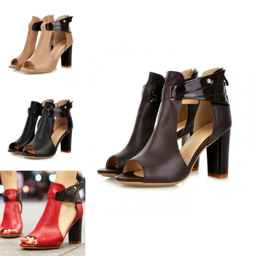 Stylish Ladies Party Dress Shoes With Ankle Strap And Peep Toe Design