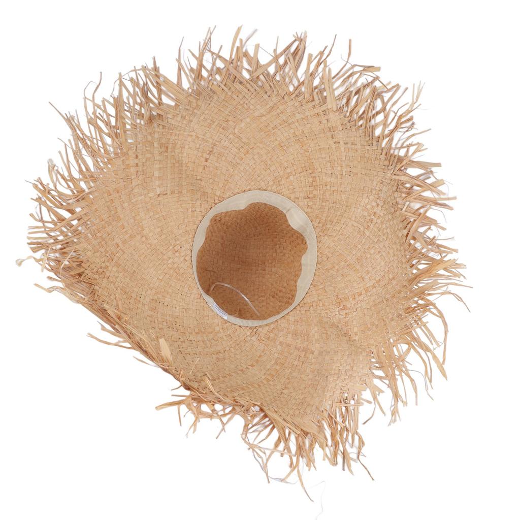 Women S Raffia Straw Sun Hat Wide Brim Straw Woven Beach Hat