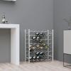 VidaXL Bottle Rack for 48 Bottles White Metal 340908