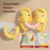 Bathroom Suction Cup Slipper Holder Space Saving U Slipper Storage Rack No Drill Multi-Purpose Organizer Multi Scene Storage