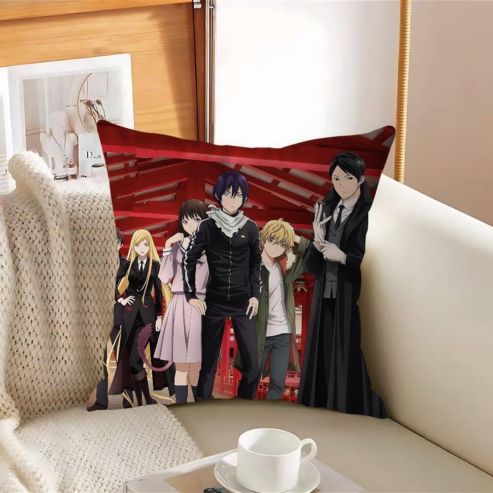 Anime N-Noragami Pillow Cushion Cover Pillowcase Living Room Sofa Home Decor Customized