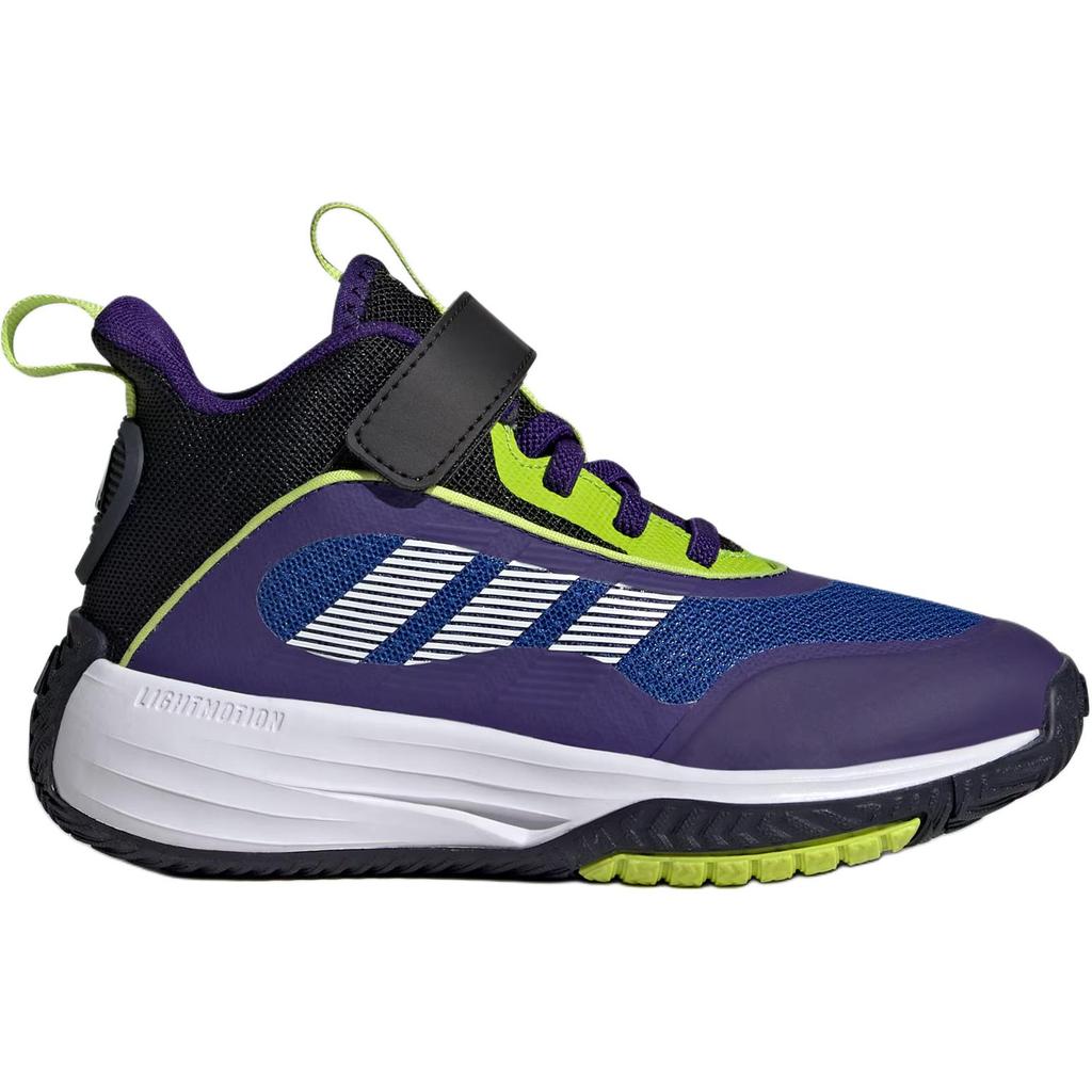 Adidas OwnTheGame 3.0 Slip Resistant Abrasion Resistant Mid top Children's Basketball Shoes Blue Kids' Sneakers JQ3498