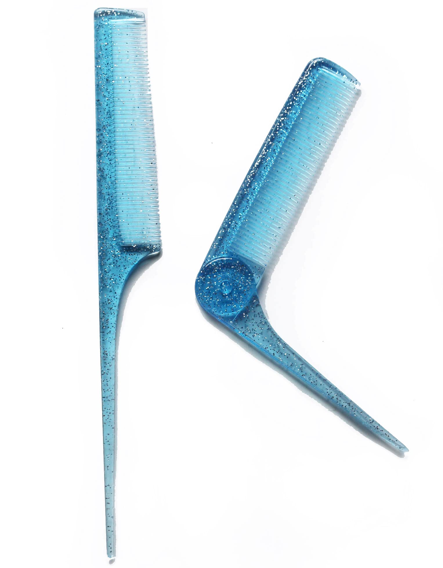 

Set of 2 Straight and hair brushes for C1288 BL Japanese-made combs foldable, mini, portable, glitter-infused women. Blue, синий