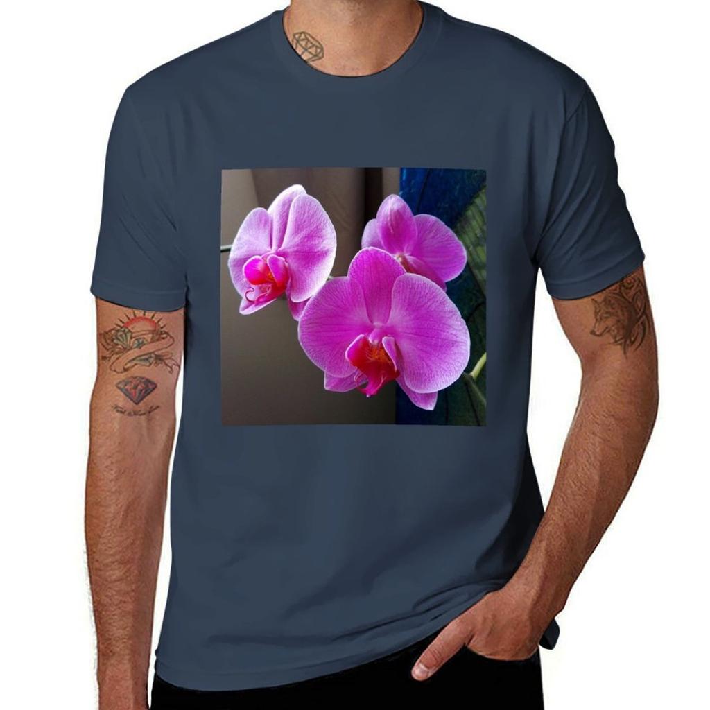 Mins Orchid Tshirt Fashion Casual Short Sleeve Tshirt