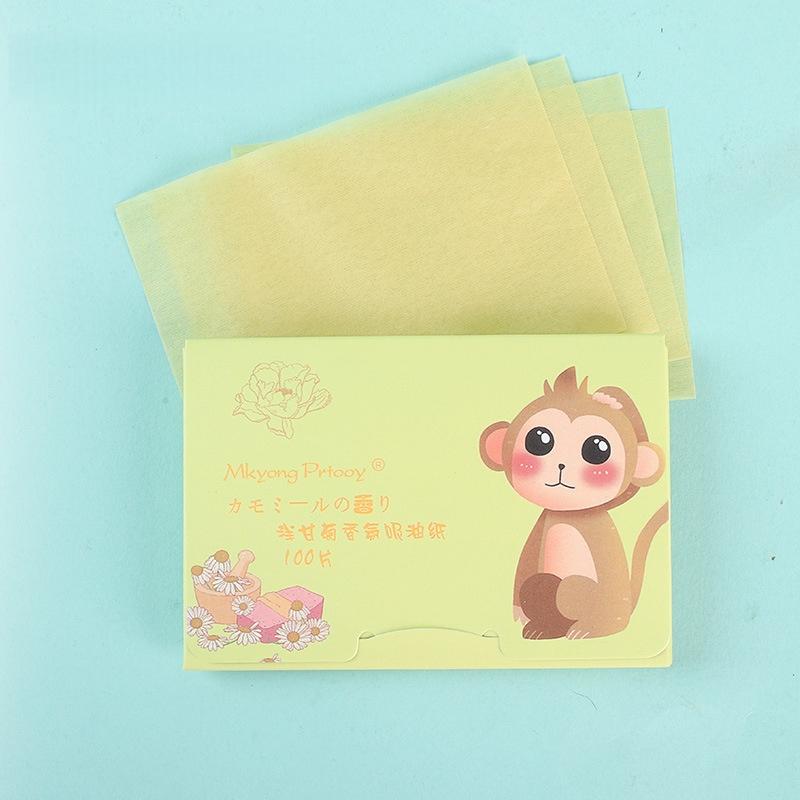 100Pcs/box New Face Oil Blotting Paper Protable Matting Face Wipes Facial Cleanser Oil Control Oil-absorbing Face Cleaning Tools