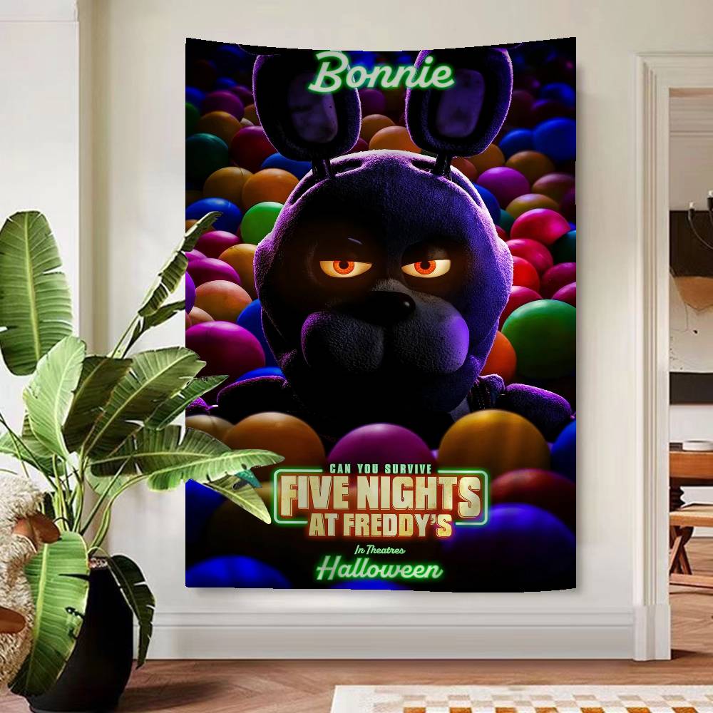 Fnaf Five-nights-At-Freddys Anime Tapestry Hippie Flower Wall Carpets Dorm Decor Cheap Hippie Wall Hanging